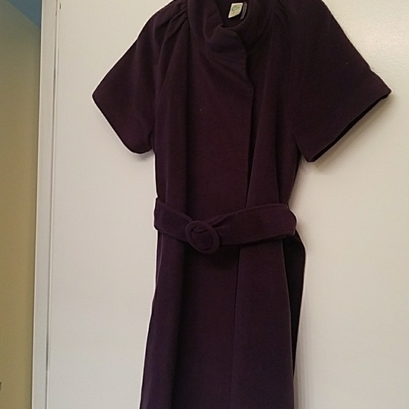 C. Luce Purple funnel neck dress, top or overcoat - Picture 4 of 7